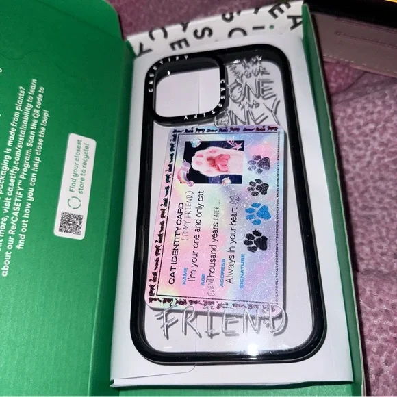 Casetify Holographic and Black iPhone 16 pro max Case